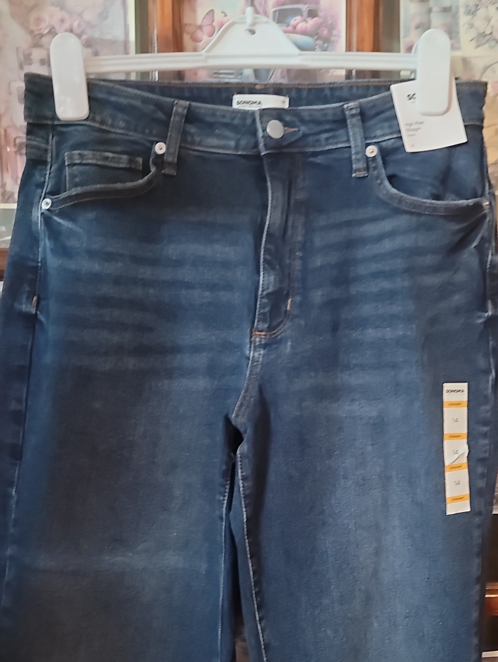 Sonoma Straight-Leg Jeans in Dark Blue